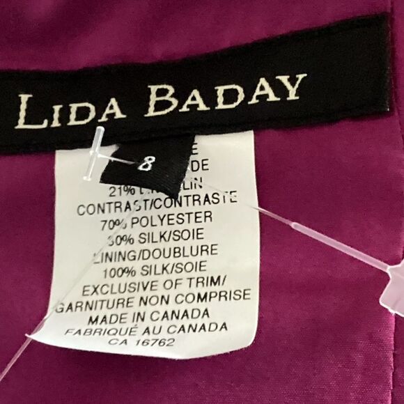Lisa Baday tucked bodice dress NWT, size 8.  0680 - Picture 8 of 11